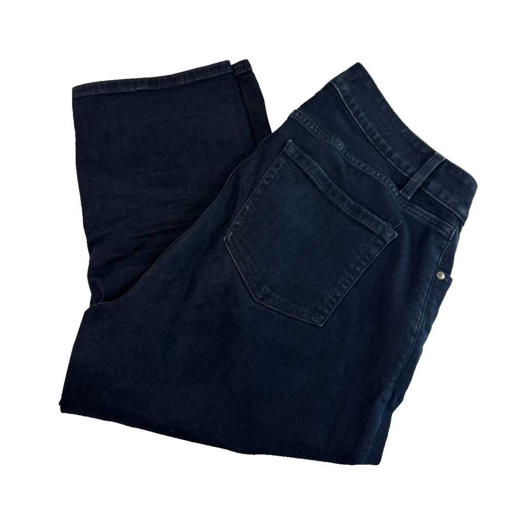 Lane Bryant Women's Flex Magic Waistband Curvy Fit High Rise Jeans 16 Dark Wash